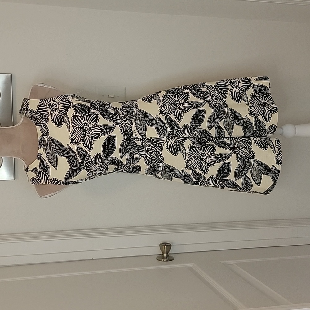 J Crew Floral Twill Sheath A-Line Dress, Size 0, NWOT.